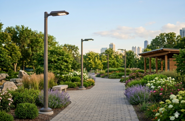 decorative park & garden poles